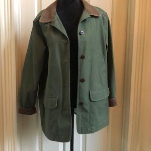 LL Bean women’s barncoat jacket size L excellent